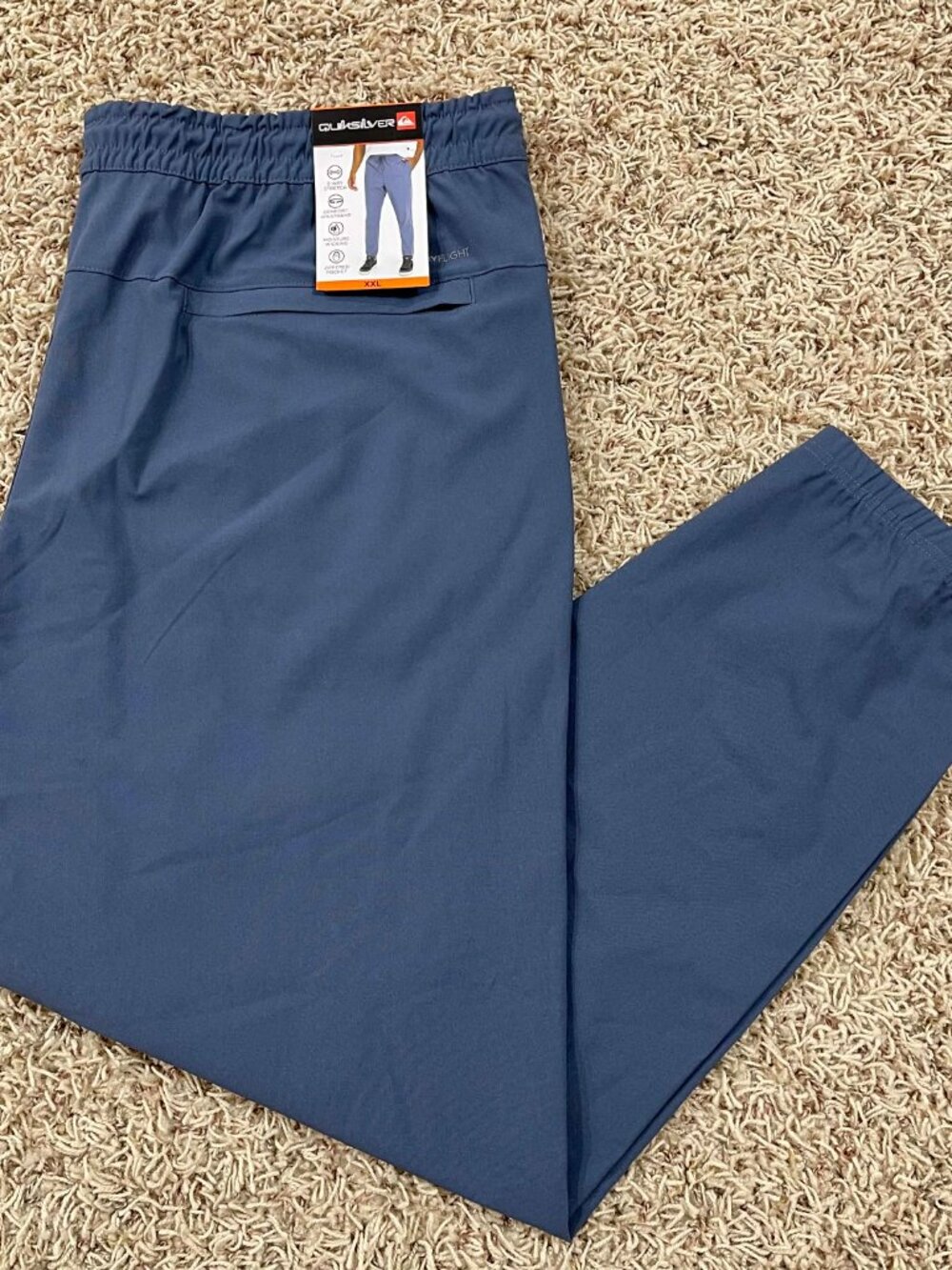 Quiksilver Men's Stretch Woven Joggers Pants Blue, Size XXL (New)